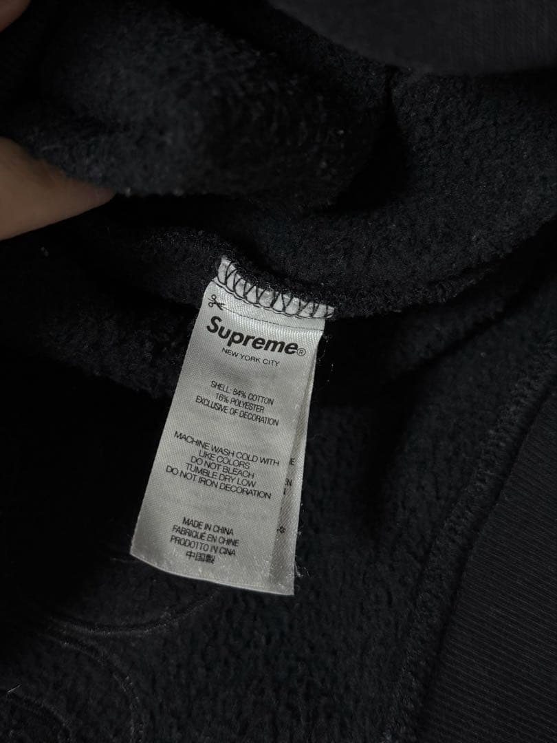 Supreme ブラック ハーフジップ トレーナー 着画あり⭕️ 値下げしました‼️