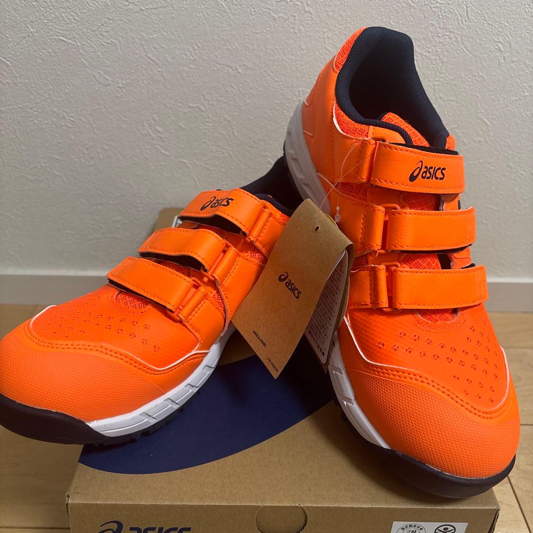 最終値下げasics WINJOB CP112 オレンジ 安全靴