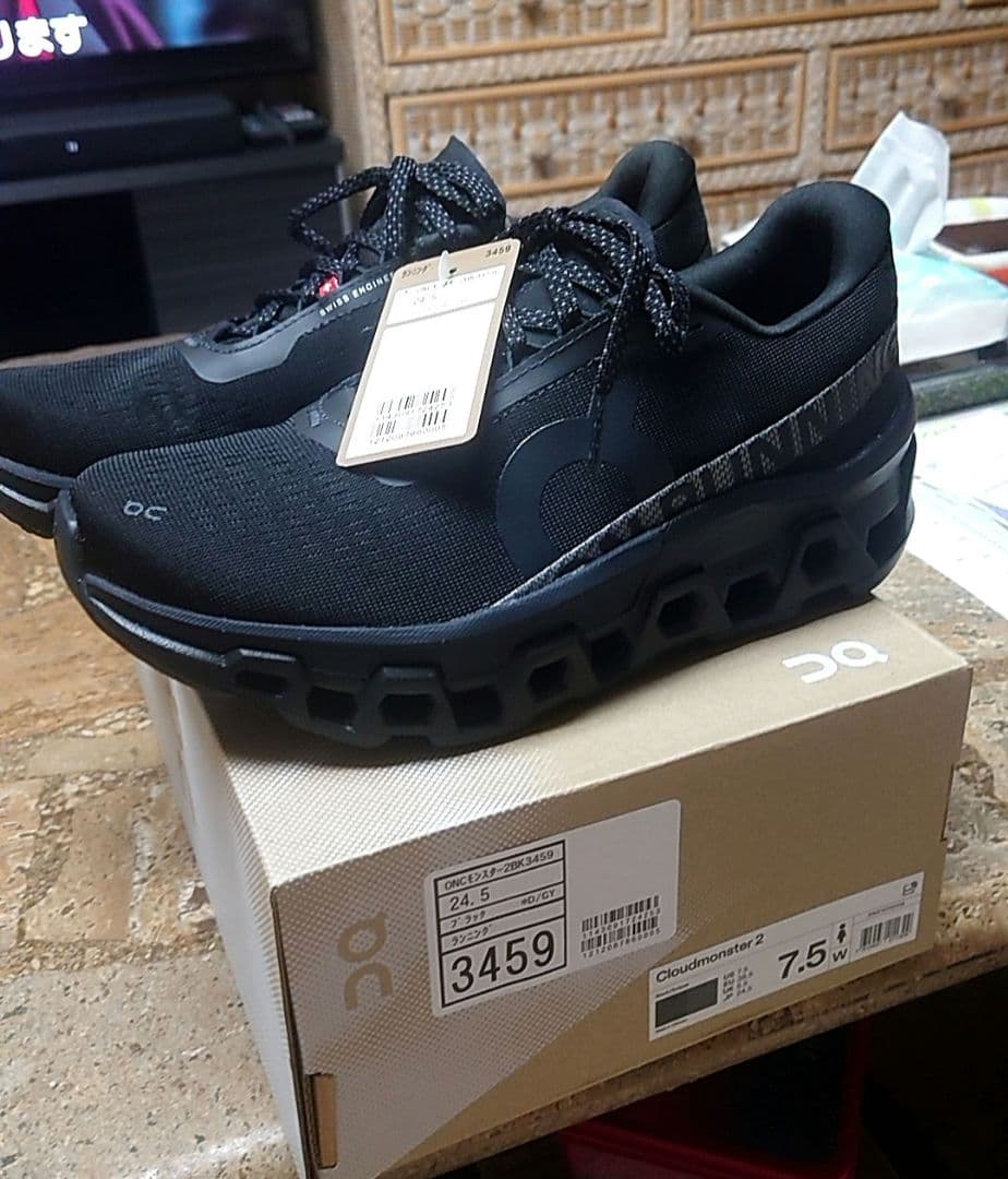 お値下げ　ONCモンスター2BK3459 ブラック　24.5センチ