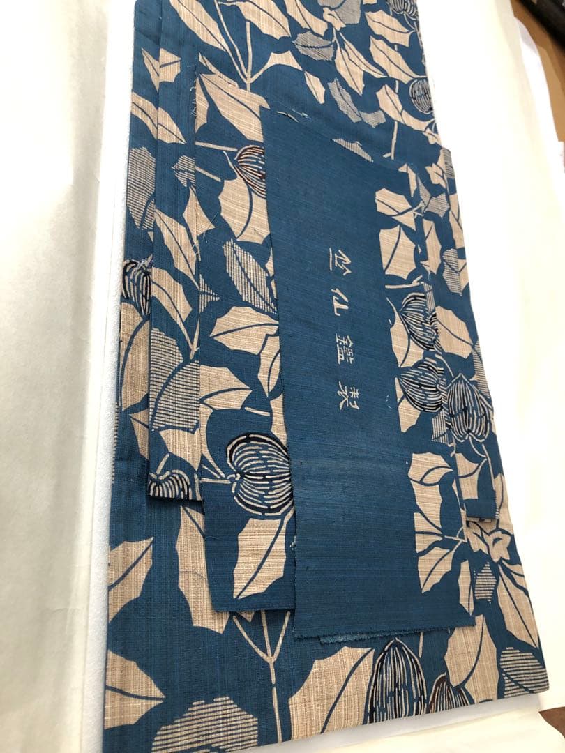 さな⭐︎竺仙　浴衣　奥州小紋　ほおずき鬼灯　お仕立て済