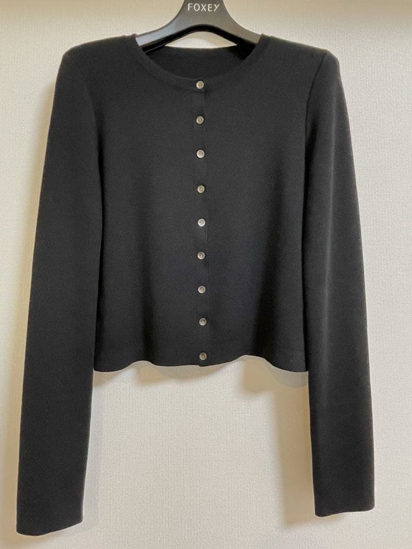 フォクシー　カーディガン　 エブリデイ　カーディガン 38 ブラック