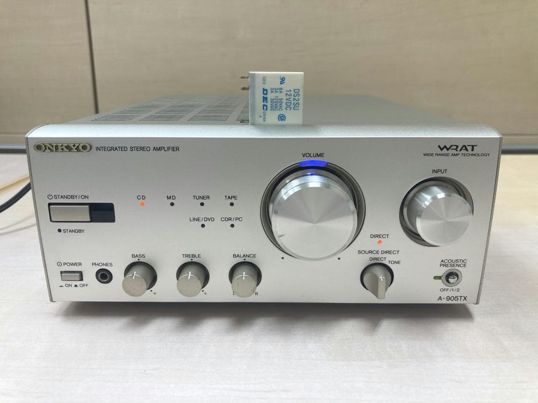 ★整備済み★ONKYO　A-905TX　SPリレー交換済み　取説あり　美品③