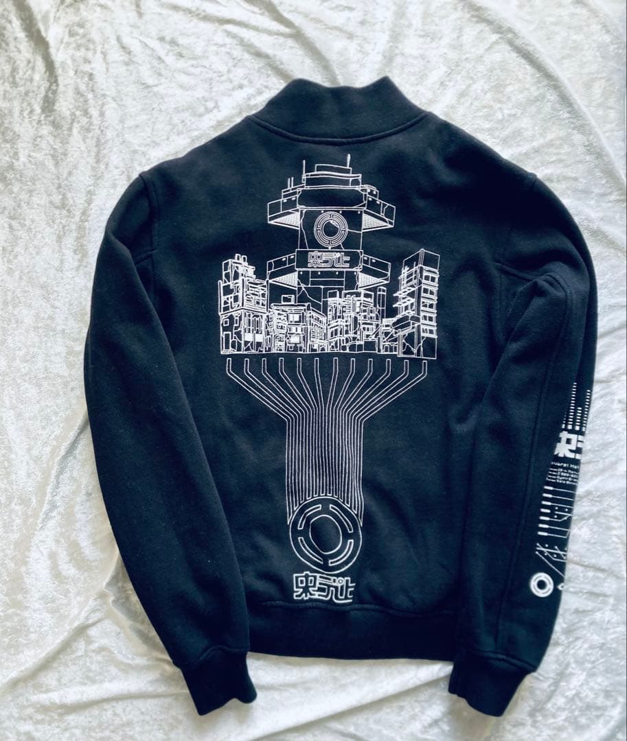 MHz ドロヘドロ　中央デパートスウェットブルゾン　ブラック　ユニセックスS