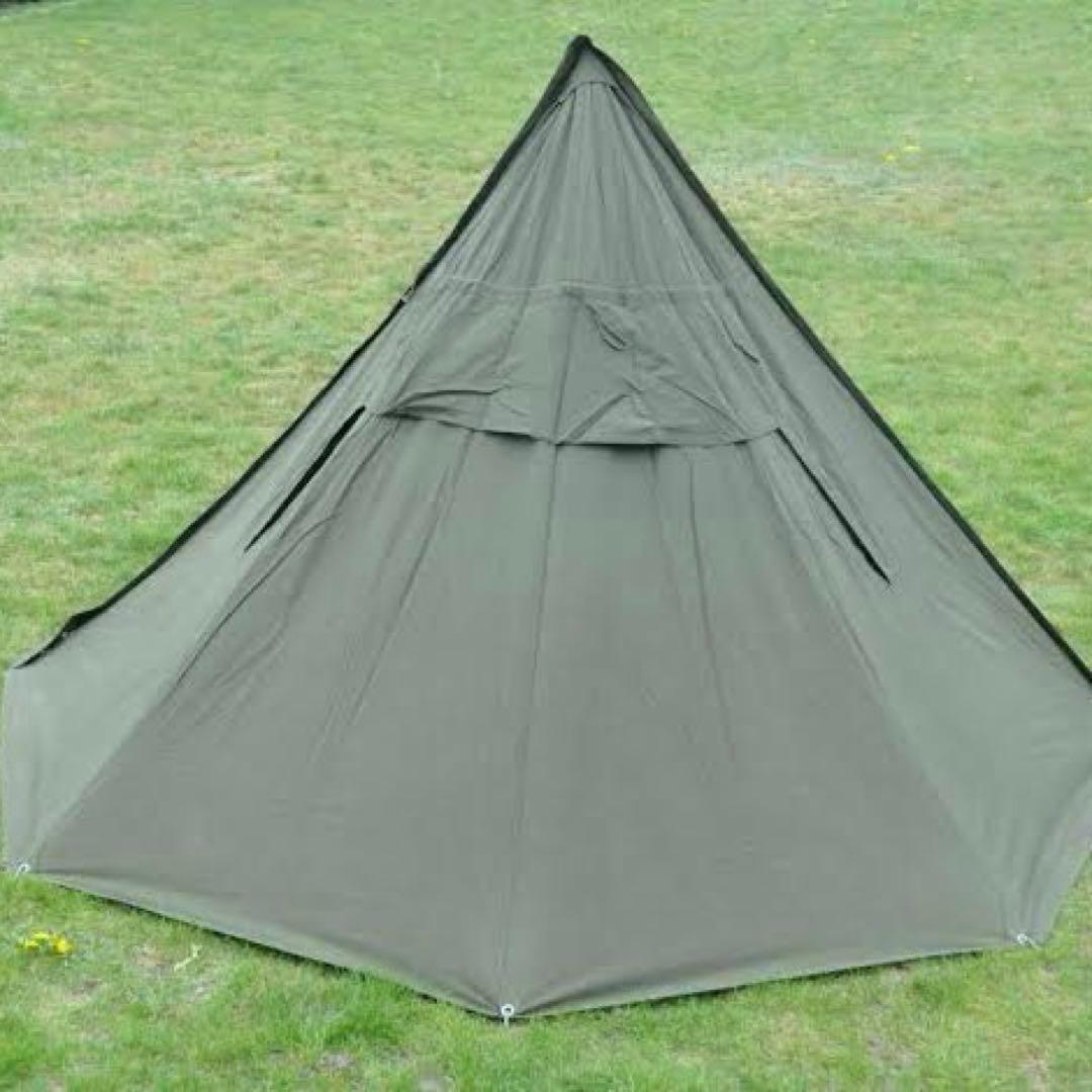 ポーランド軍幕 刻印あり 2枚セット　ポール、ペグ付