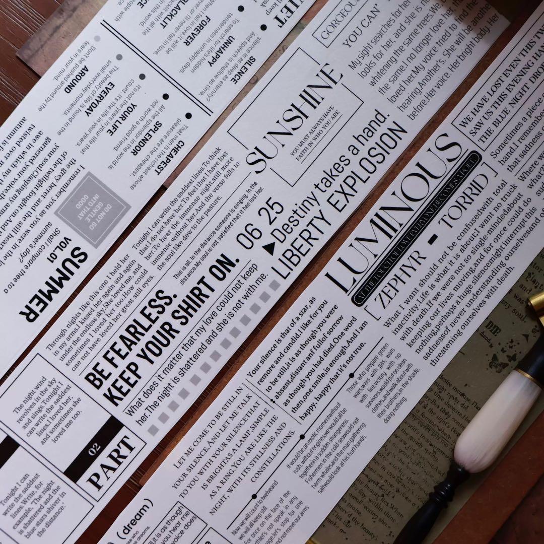 ⭐️SALE⭐️ 壹洱原创《杂志手札》海外マスキングテープ　マステ 【2557】