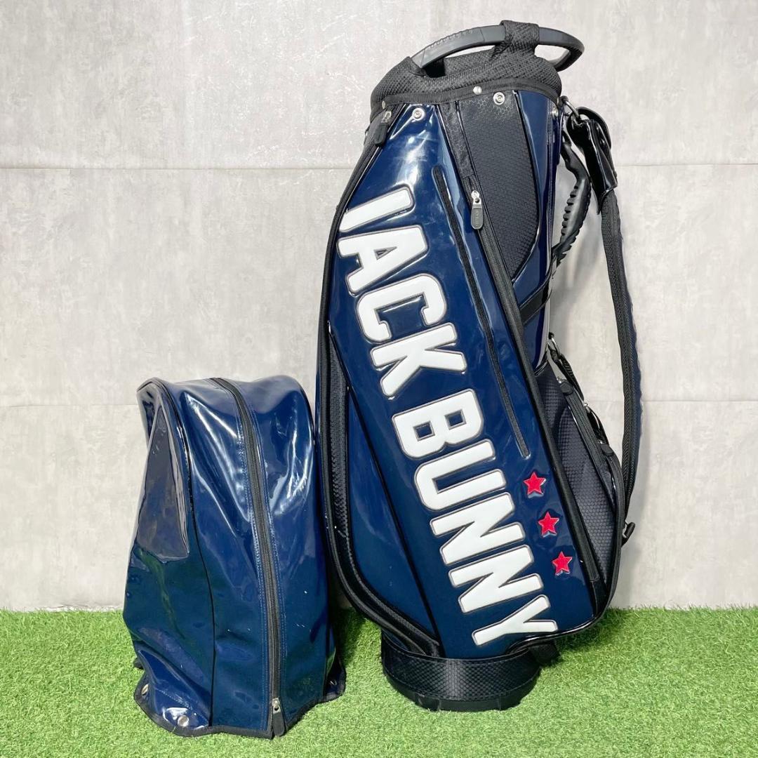 JACK BUNNY ジャックバニー キャディバッグ ゴルフバッグ ネイビー