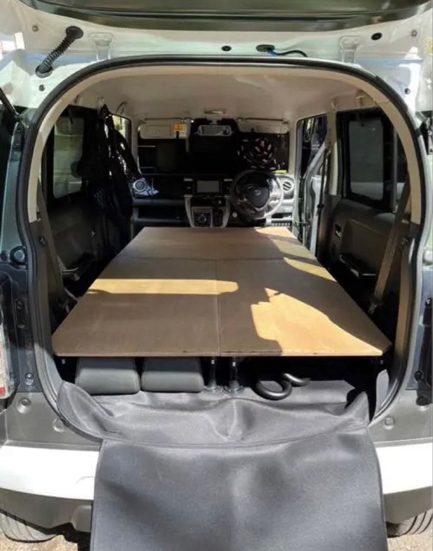 【最終値下げ】車中泊用　手作りフラットベッドキット　スズキハスラー