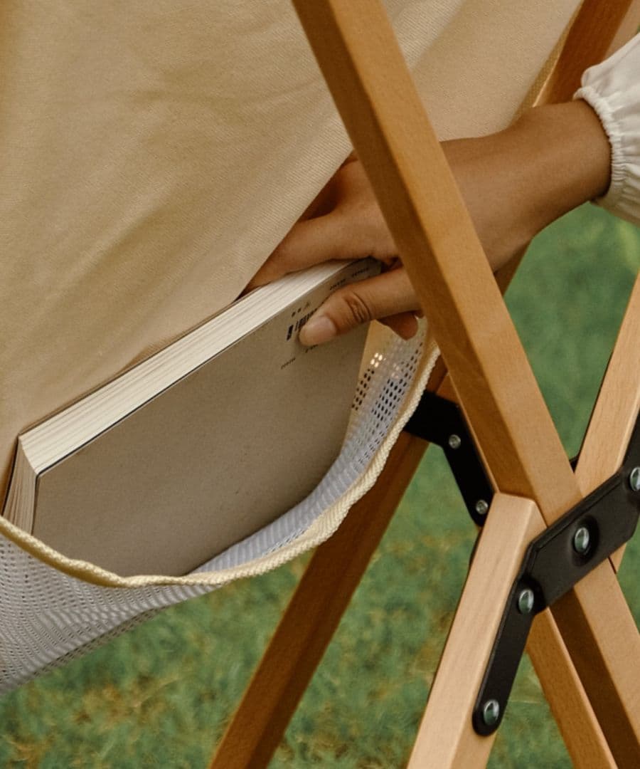 S'more　スモア ウッディーパックチェア ブナ材 木製キャンバスチェア　2脚