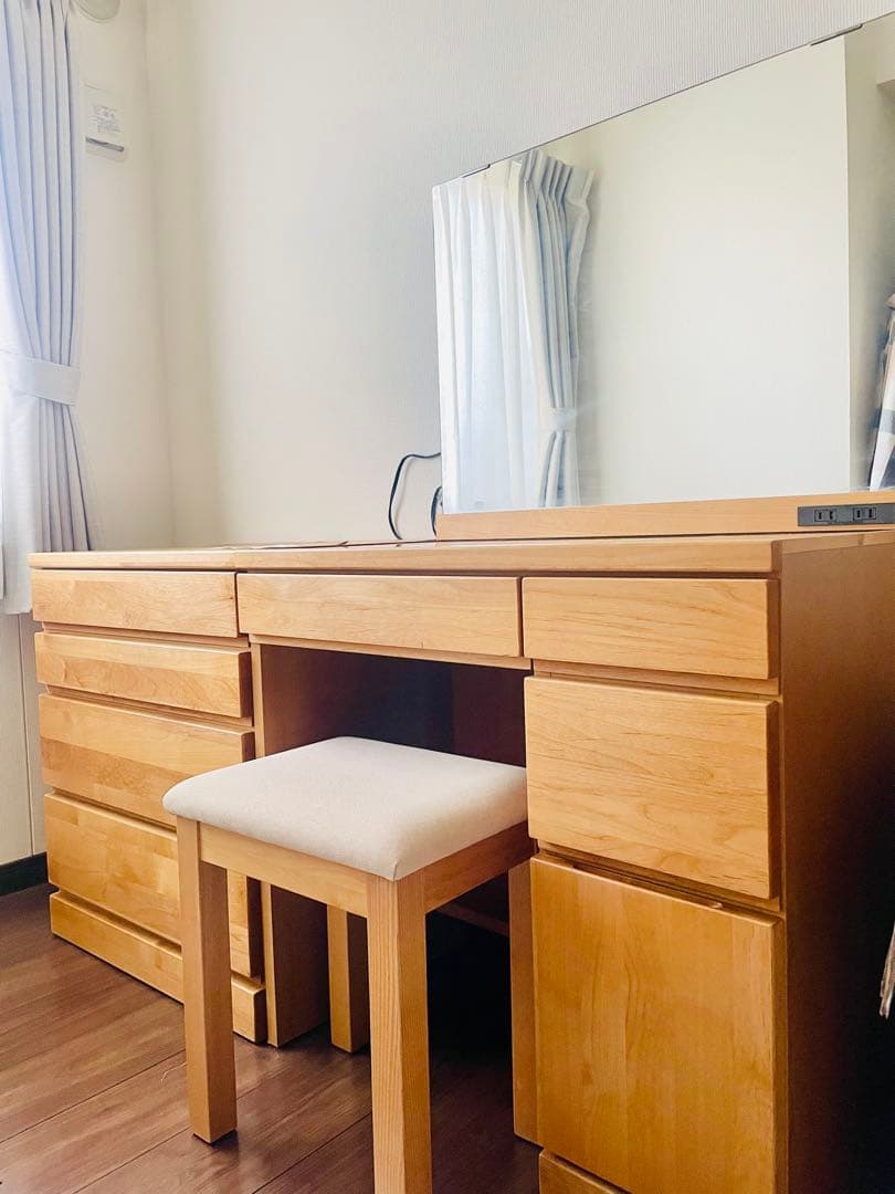 【あず】 定価10万円　レッチェ80ドレッサー 高野木工　天然木