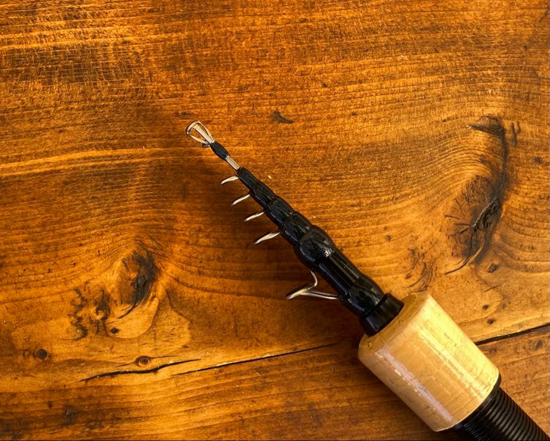 トラウトロッド　テレスコロッド　コンパクトロッド　天然木　ウッドリールシート