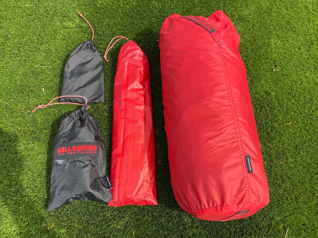 HILLEBERG Unna レッド テント ヒルバーグ ウナ　フットプリント付