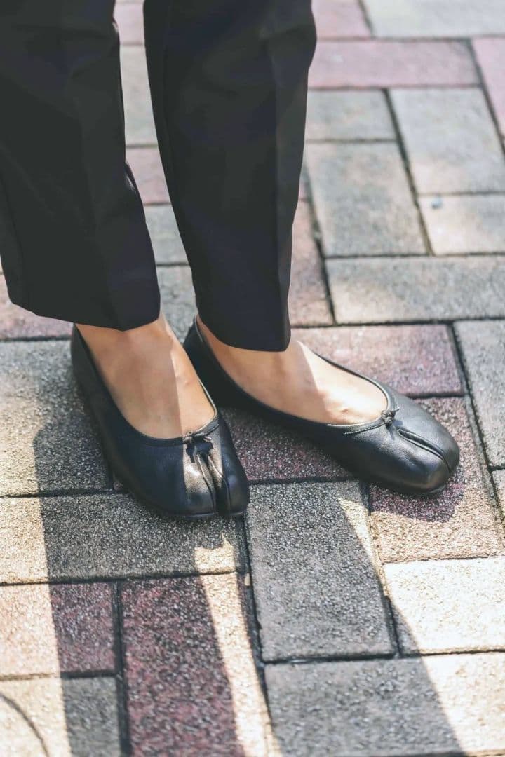 Maison Margiela│「タビ」 バレエシューズ 黒40