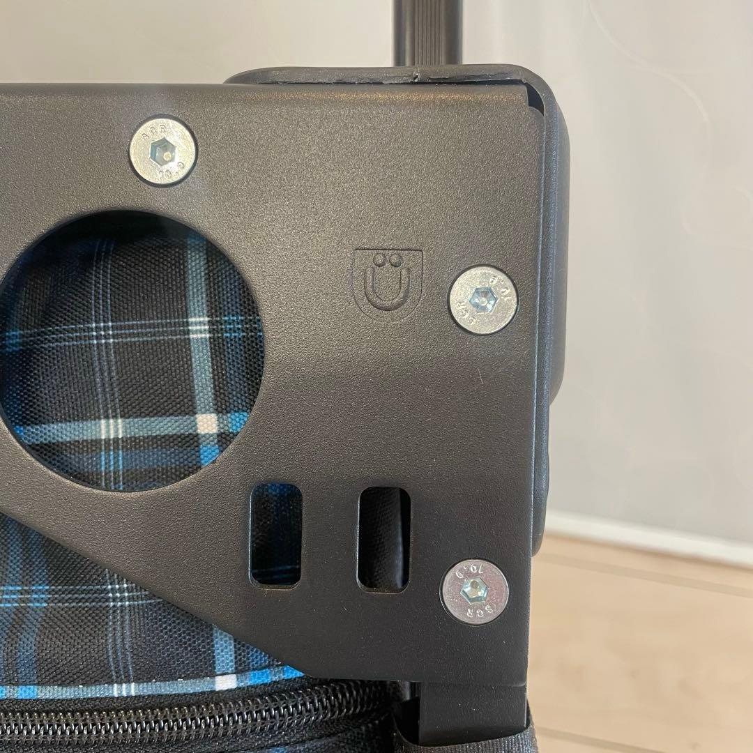 【美品】ZÜCA ズーカ キャリーバッグ 座れる スポーツ 旅行 遠征 チェック