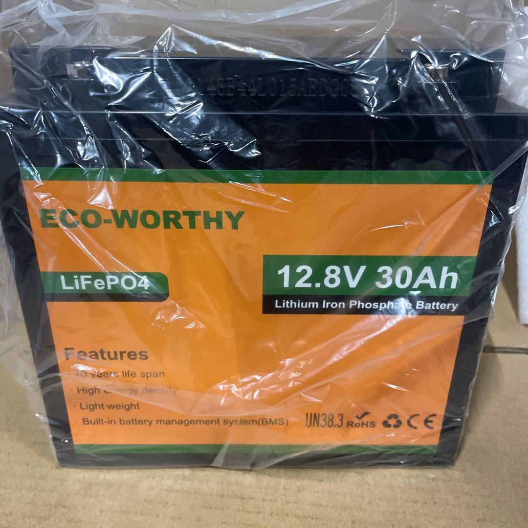 ECO-WORTHY リン酸鉄リチウム電池 12.8v 30Ah