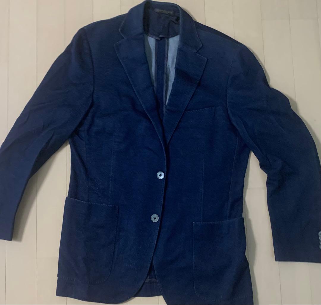 CORNELIANI ネイビー ビジネスジャケット 48