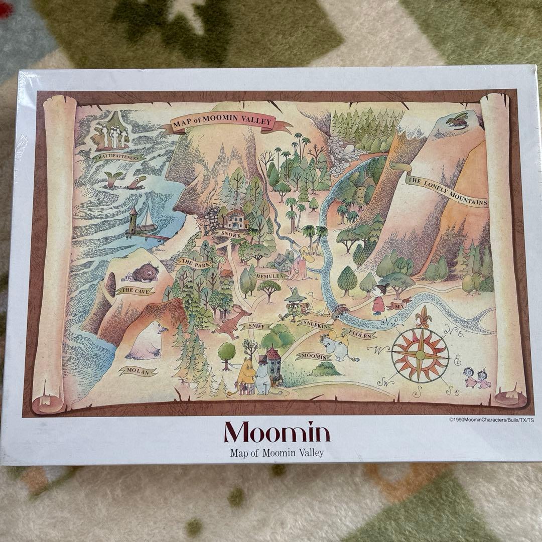 ムーミン谷地図ジグソーパズル　レトロ