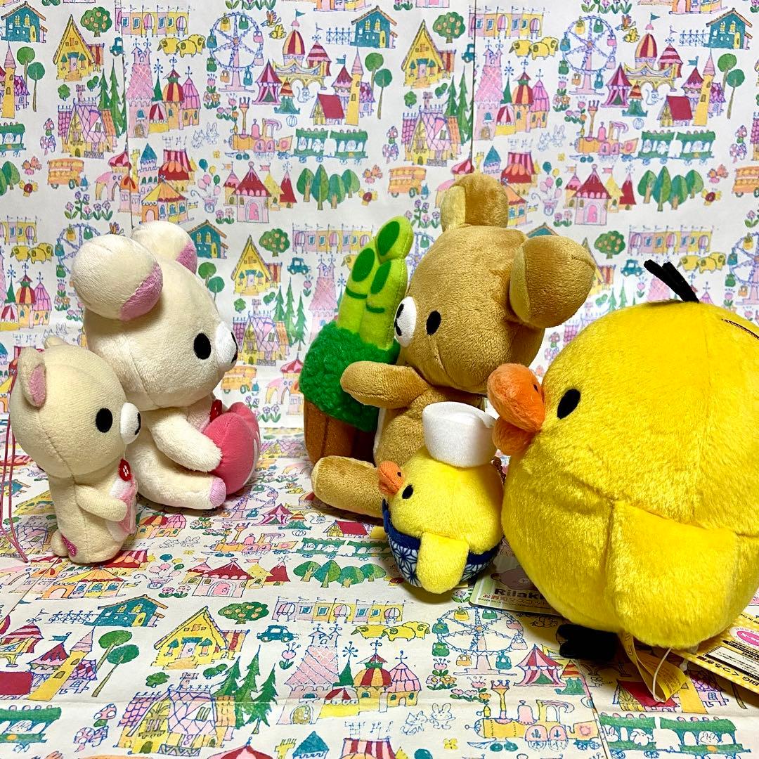 リラックマ まとめ売り リラックマ茶屋団子ぬいぐるみ お重箱 お箸 保冷バッグ他