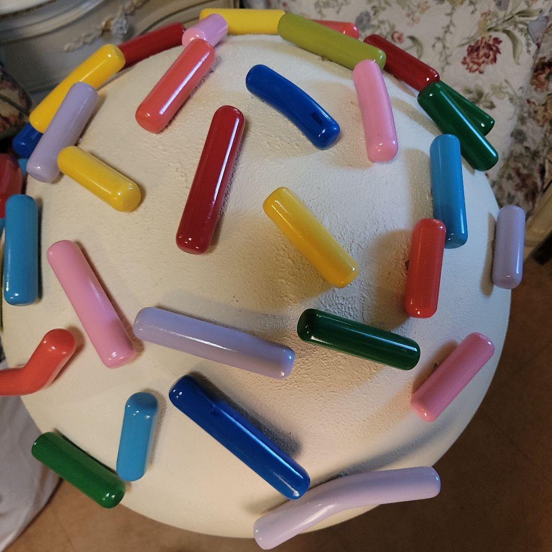 巨大スイーツオブジェ　カップケーキ型置物　最長径69cm　イベント展示使用品