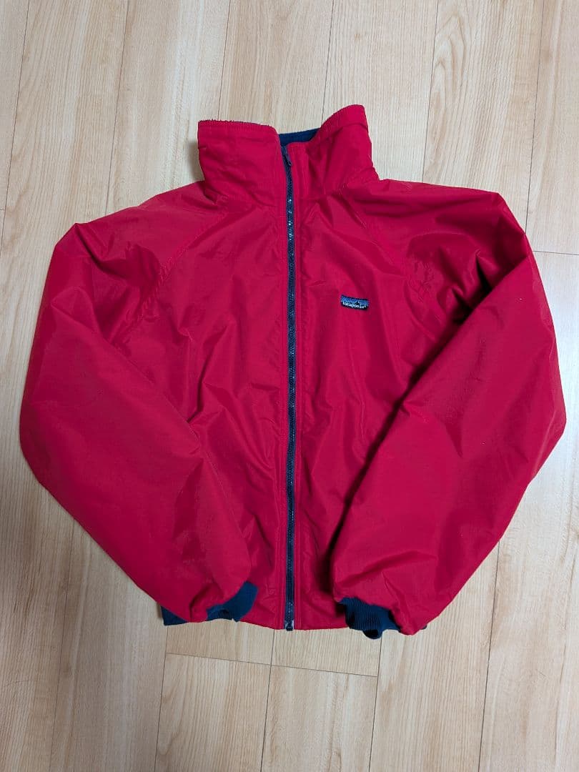 ぬ*こ様 パタゴニア　シェルドシンチラジャケット　80s USA製　レッド