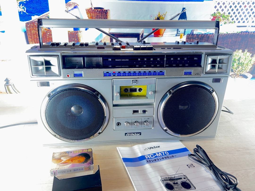 希少Victor ビクターRC-M70 ラジカセ動作品メンテナンス済み美品