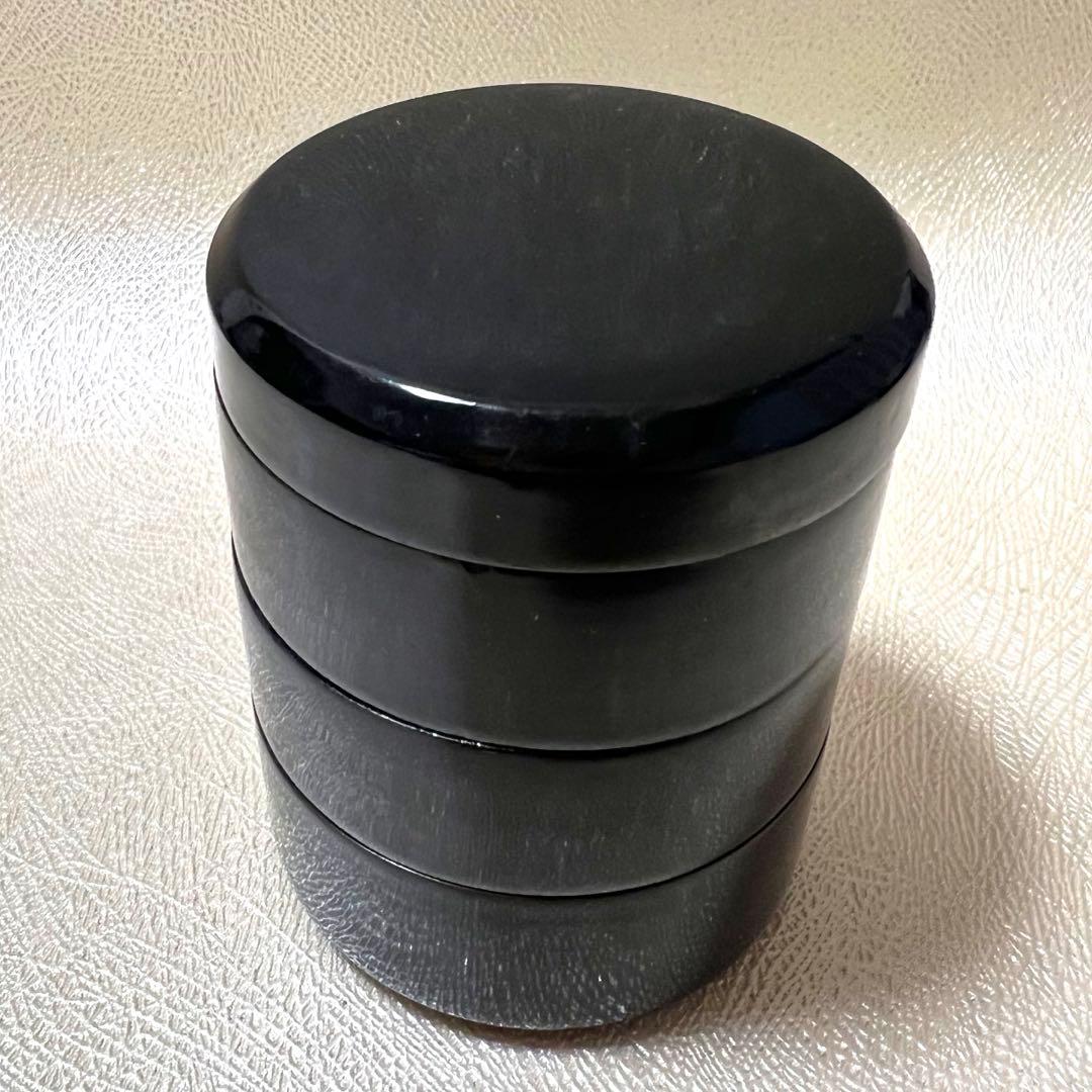茶道具　重香合（じゅうこうごう）木製漆塗り　裏千家