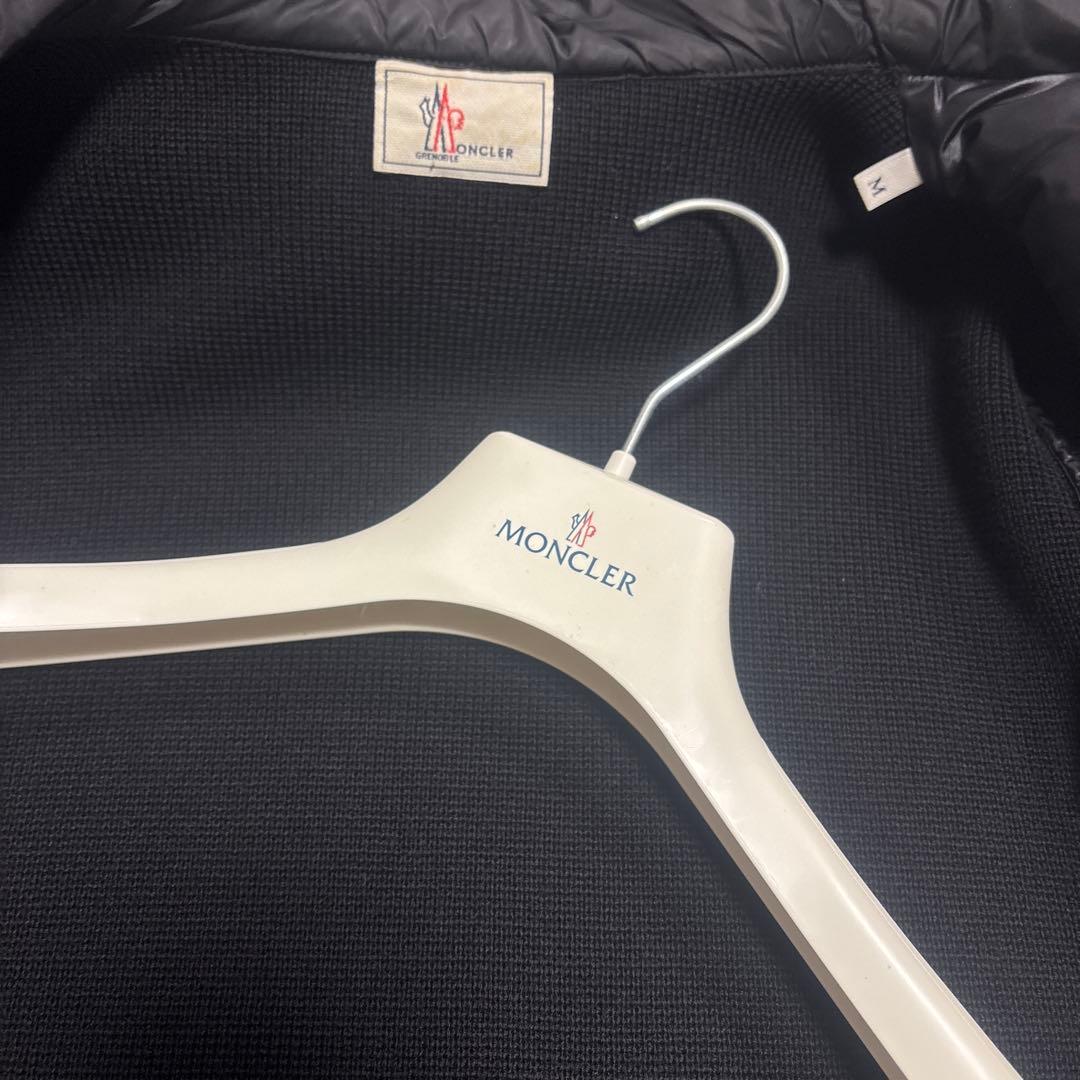 【希少】MONCLER モンクレール 切り替えダウンジャケット ブラック M
