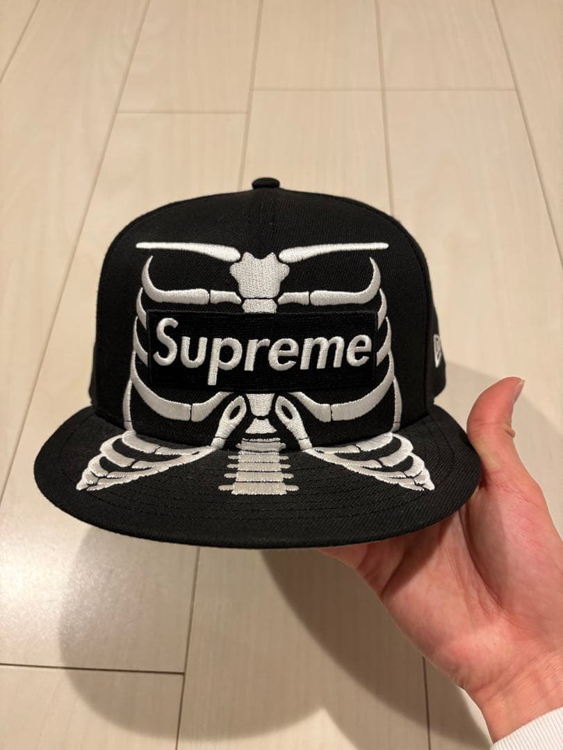 帽子 supreme bones box logo new era cap