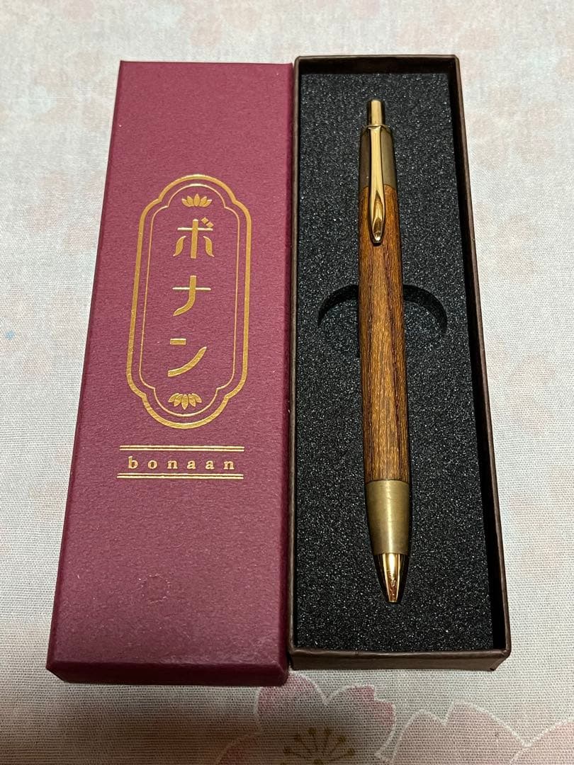 ボナンペン ボールペン 特殊金具仕様 欅