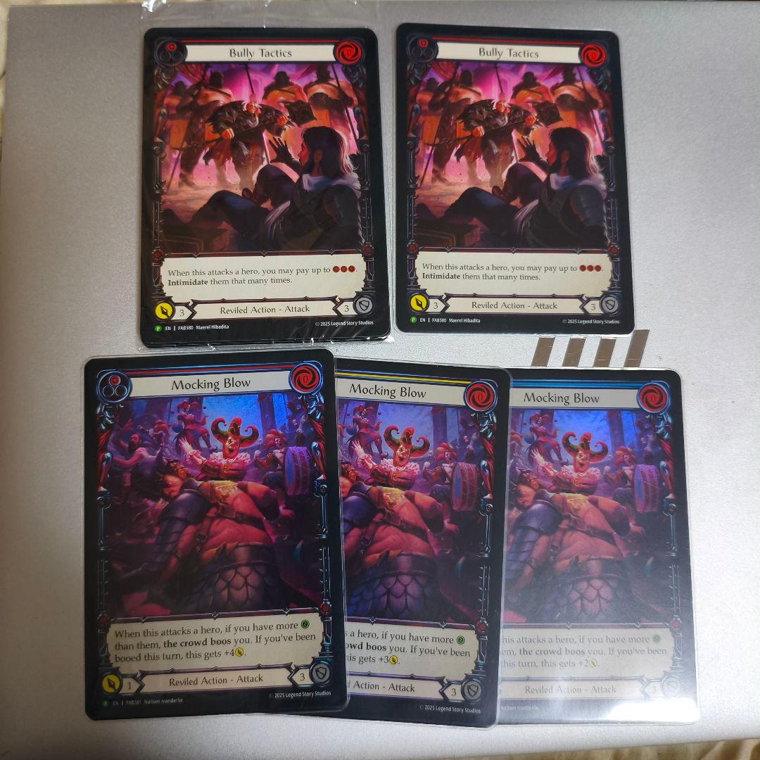 Flesh and Blood Reviled プロモカード4枚×2セット