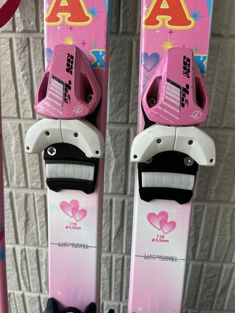 ピンク スキー板　ブーツ　セット　116/20