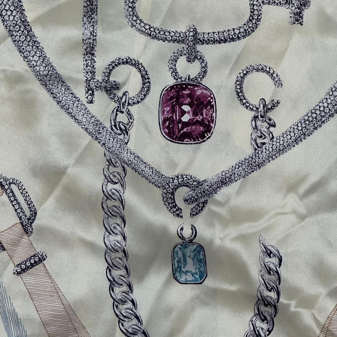 新品未使用タグ付き　エルメス　シルク100% カレ ワンピース ツイルレーヌ