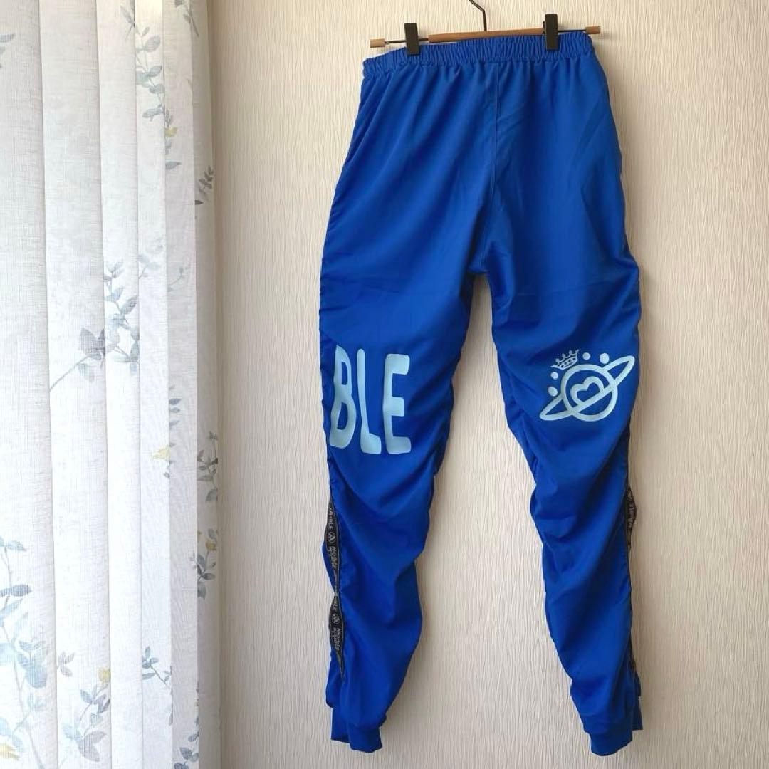 専用新品未使用タグ付 Marble フィットネスパンツMLブルー トレーニング