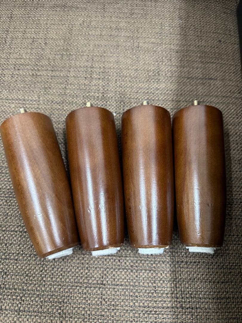 ④ 【美品】カリモク60 オットマン ブラック　レザー