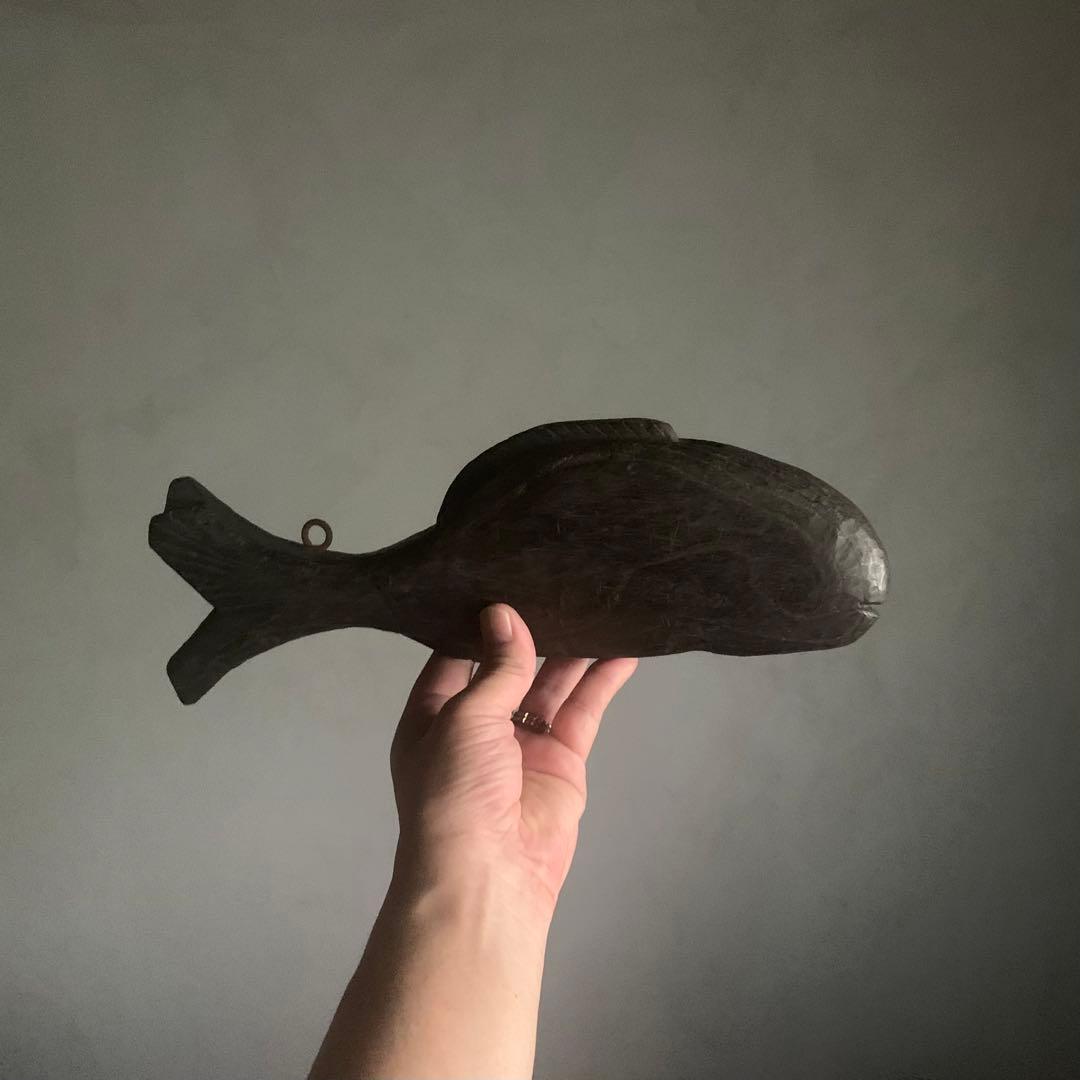 魚の 自在鉤 横木 古道具 アンティーク 日本の古道具 古道具 アンティーク