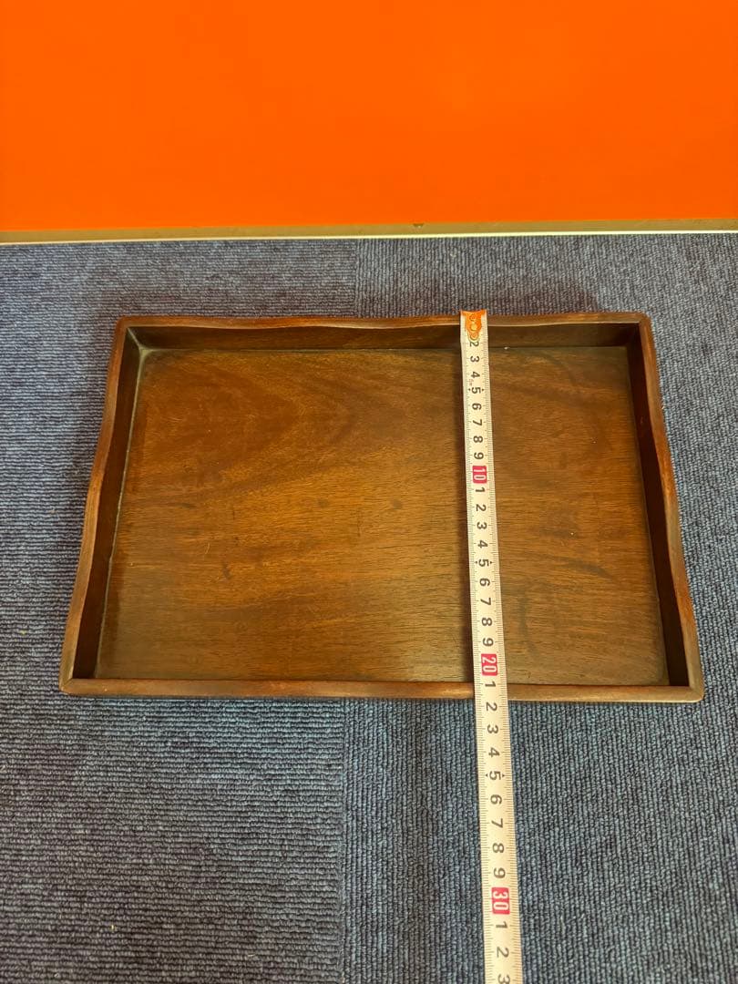 1961 唐木 煎茶盆 煎茶道具 古美術 古道具 アンティーク 木地盆　時代物