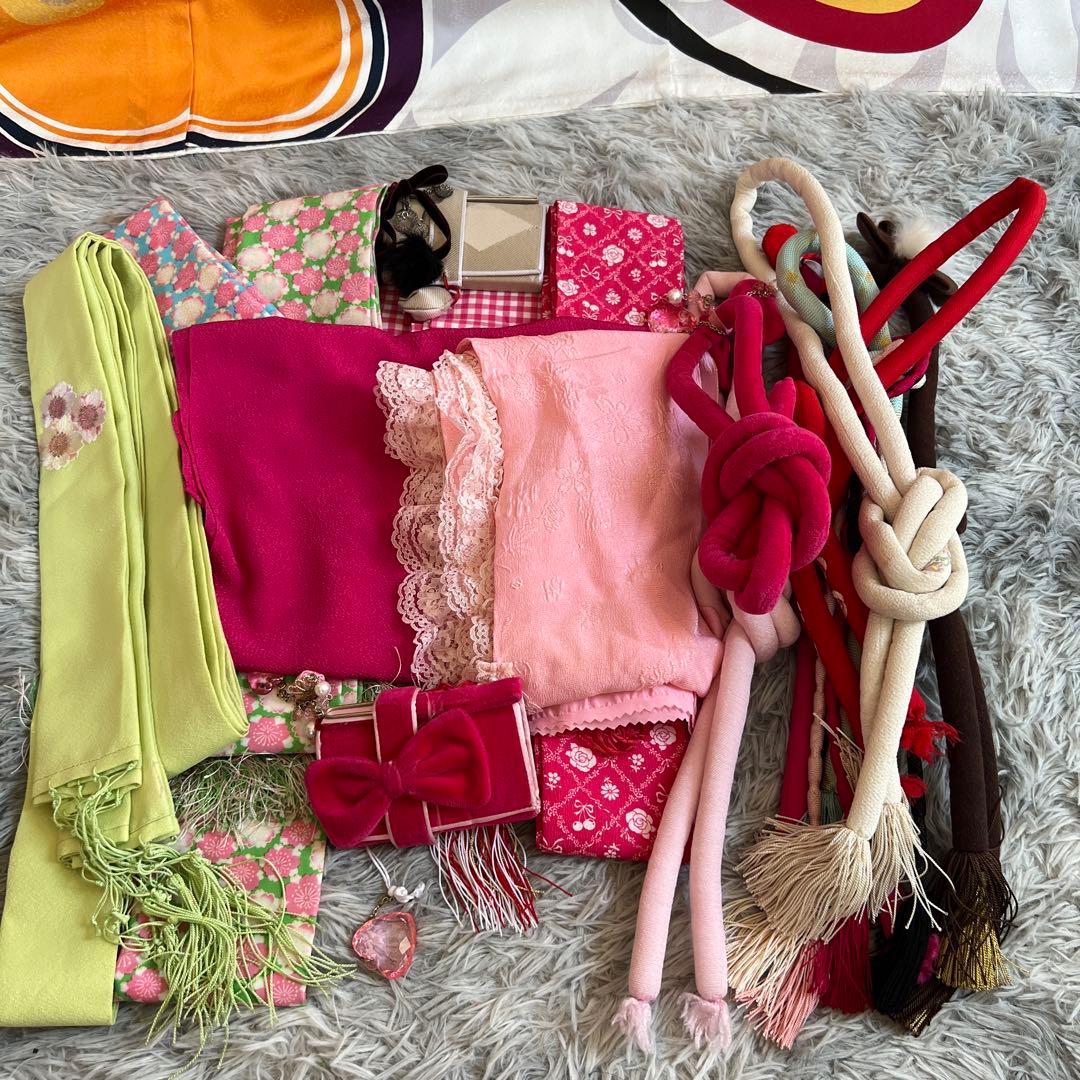 きょんちゃん セット　七五三女の子　帯締め帯揚げ　襟　しごき　メゾピアノ