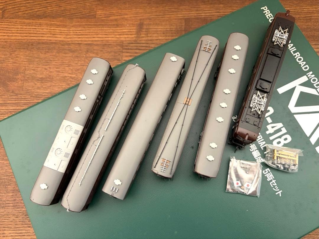 【動力車付】お召列車一号編成5両セット 10-418+お召機 3038