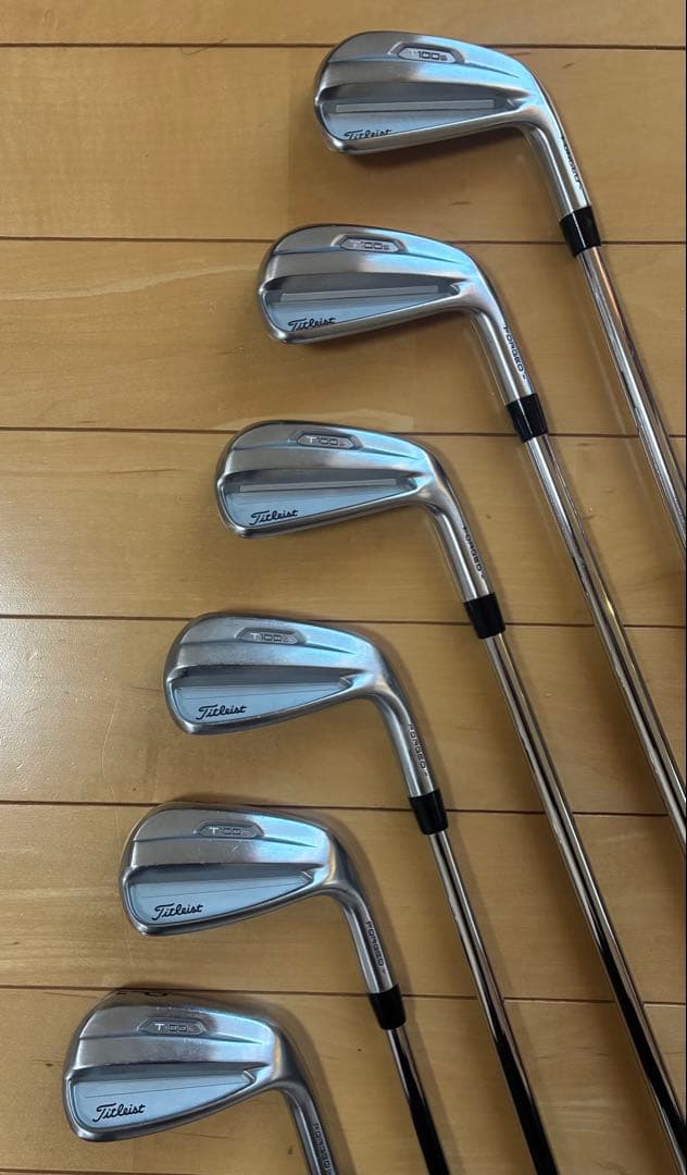 【美品】タイトリスト T100S（2021） モーダス120R 5I〜PW