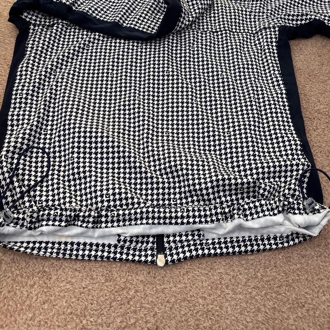 美品　キャロウェイ　レインコート　ジャケット　パンツ　千鳥格子　M ネイビー