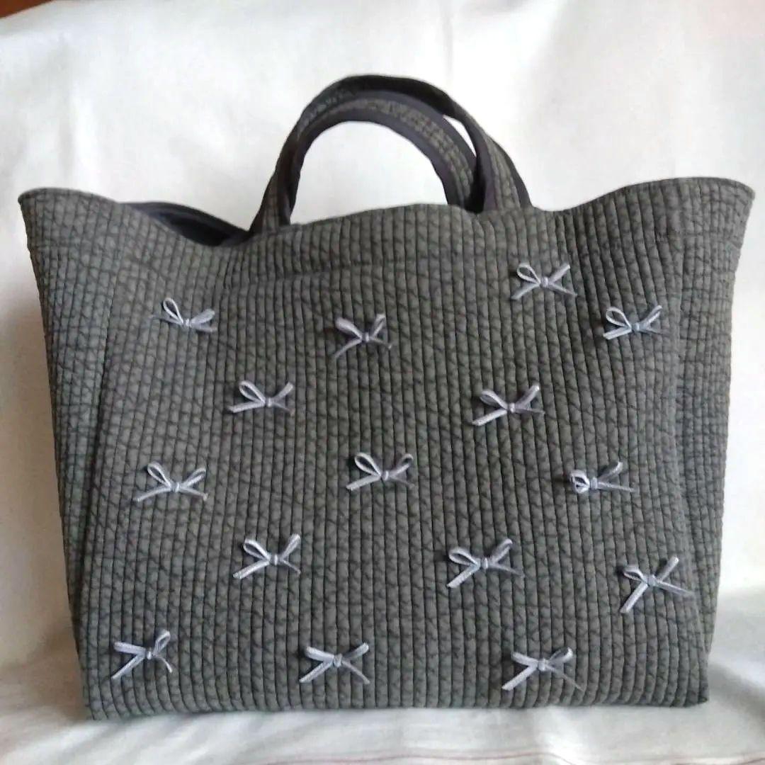 外ポケット W マグネット 底板ポリ黒 RG☆ピクニックトート☆ ダークグレー