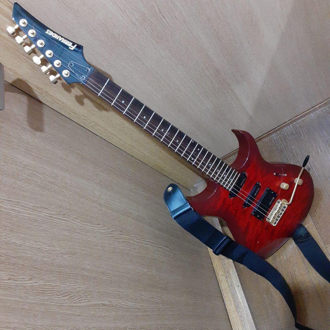 フェルナンデスエレキギター＆ソフトケース＆ショルダーストラップ&新品弦セット