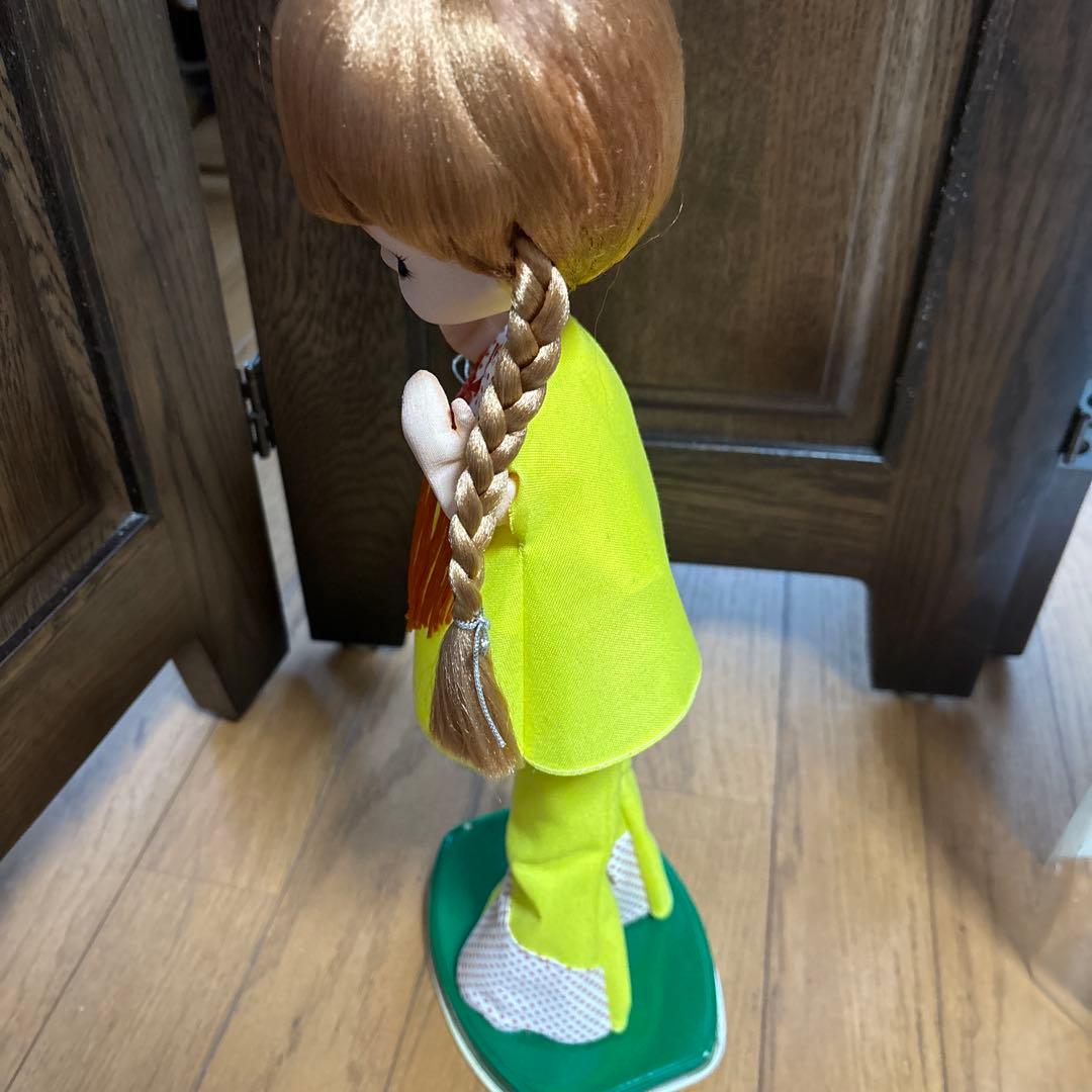 昭和 レトロ ポーズ人形 アンティーク ドール ロングヘア 女の子 飾り ケース