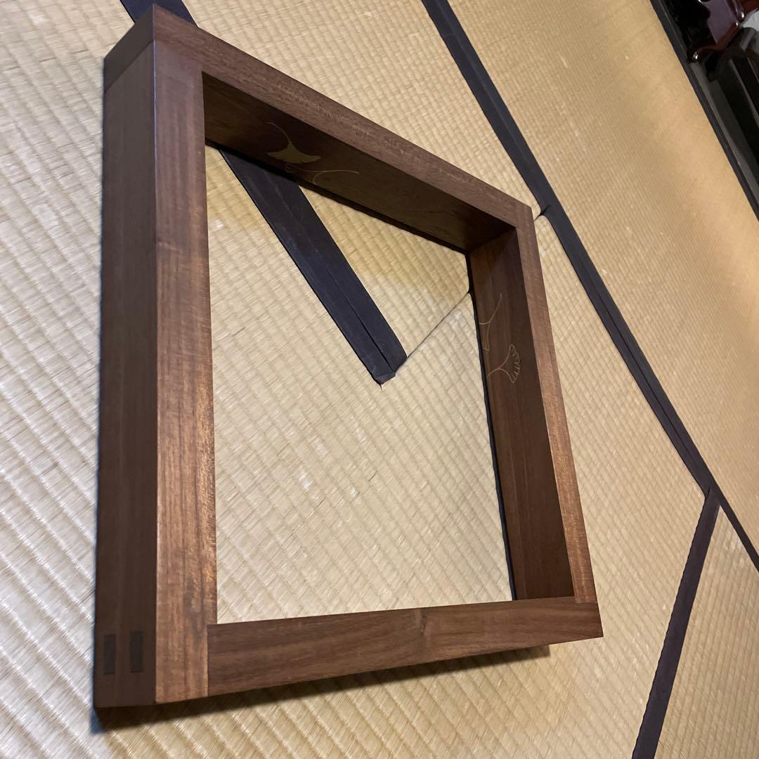 「淡々斎好」「銀杏蒔絵」『本桑炉縁』日展作家【福田 慶造】の作品です。茶道具