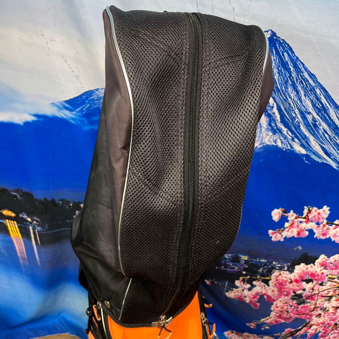 寶BT-1065 HONMA オレンジ ブラック キャディバッグ