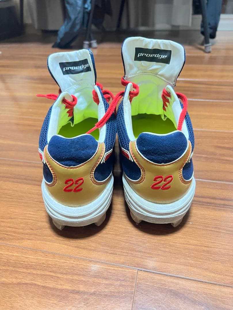 SSK スパイク　プロエッジ　ネイビー×ゴールド　28.5cm