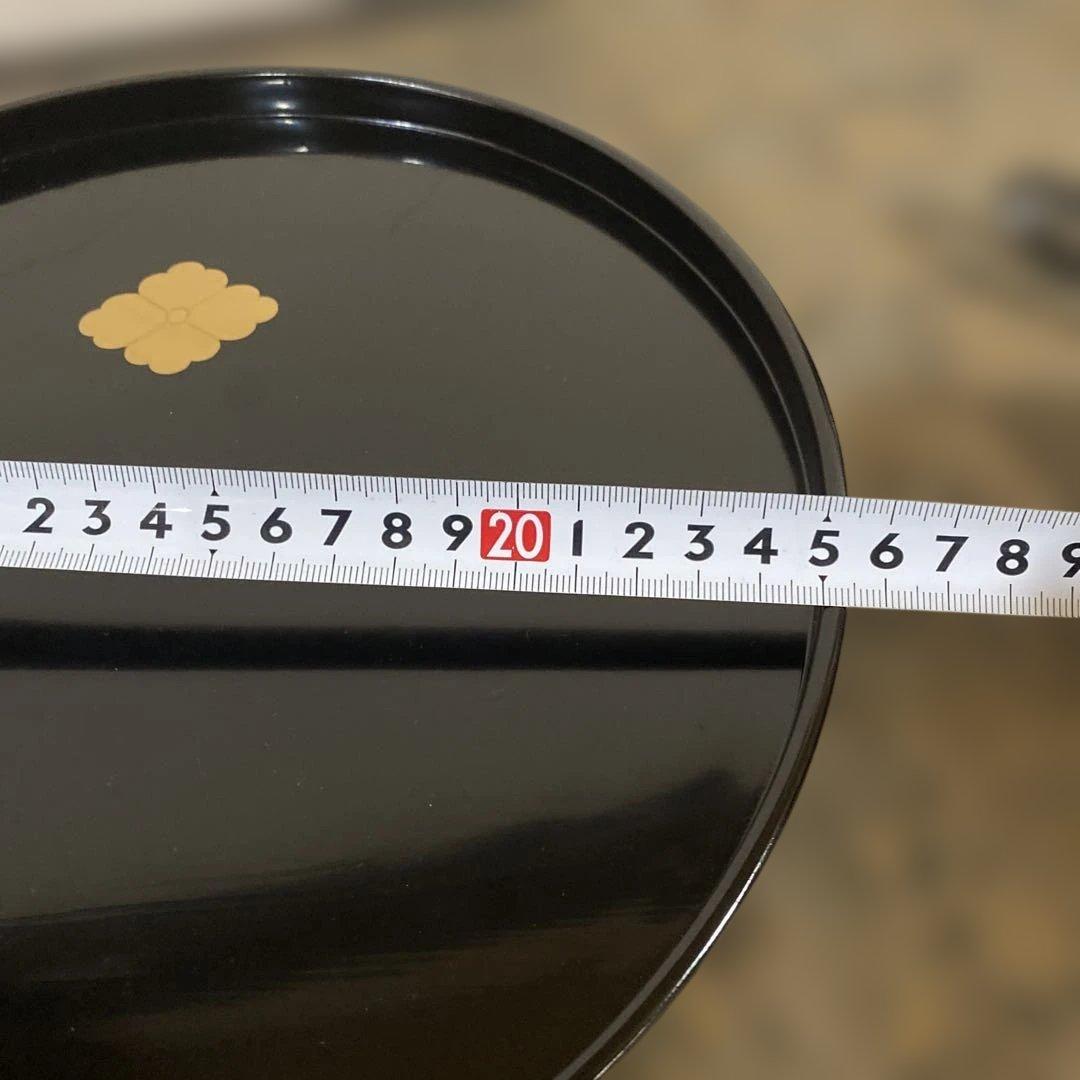 茶道具　懐石道具　飯器と脇引丸盆　輪島塗木箱入り