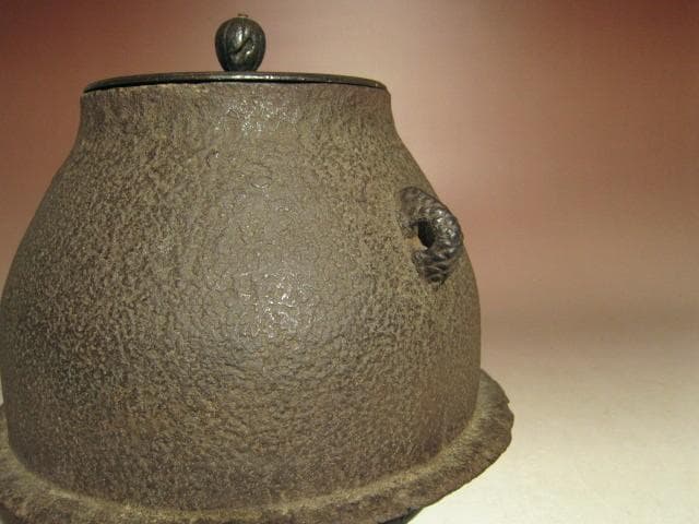 ☆天明年間　大西浄元造　鶴首切合釜☆大西清右衛門極め☆u413