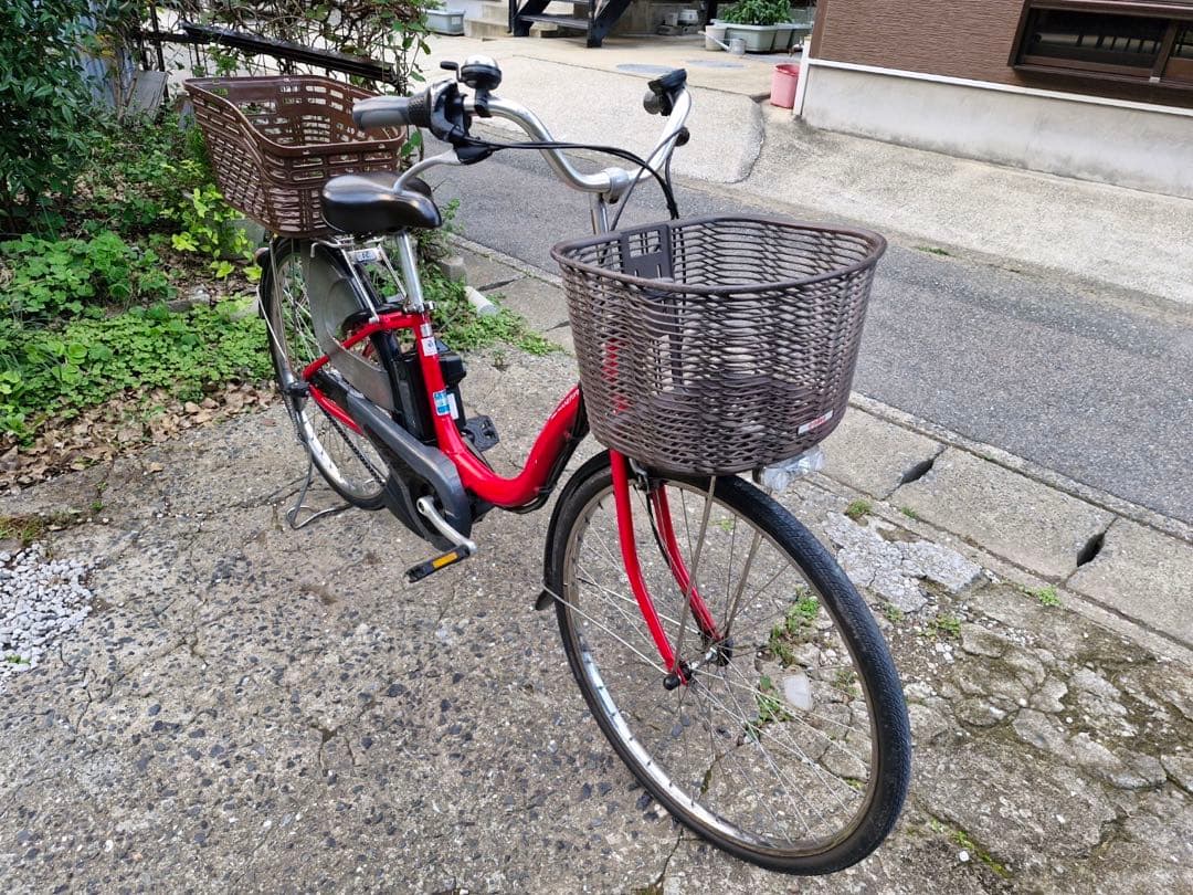 お値下げ！ヤマハ 電動アシスト自転車 赤 pass natura