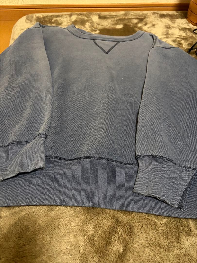 ナ*ツ様 両V ネイビーフェードスウェットヴィンテージ