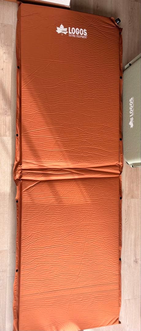 極美品‼️LOGOS ロゴス　55セルフインフレートマット　ソロ2個
